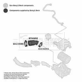 BORG & BECK bth1652 -  Рукав воздухозаборника, воздушный фильтр